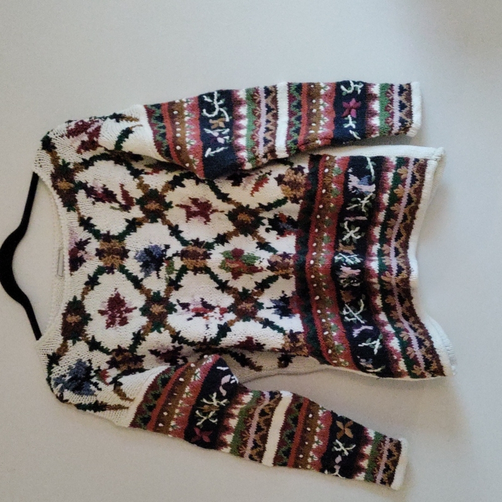 NWT Vintage Hand Knit Sweater